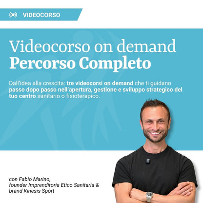 Percorso Videocorsi Completo per Centri Sanitari: Avvia, Pianifica, Automatizza